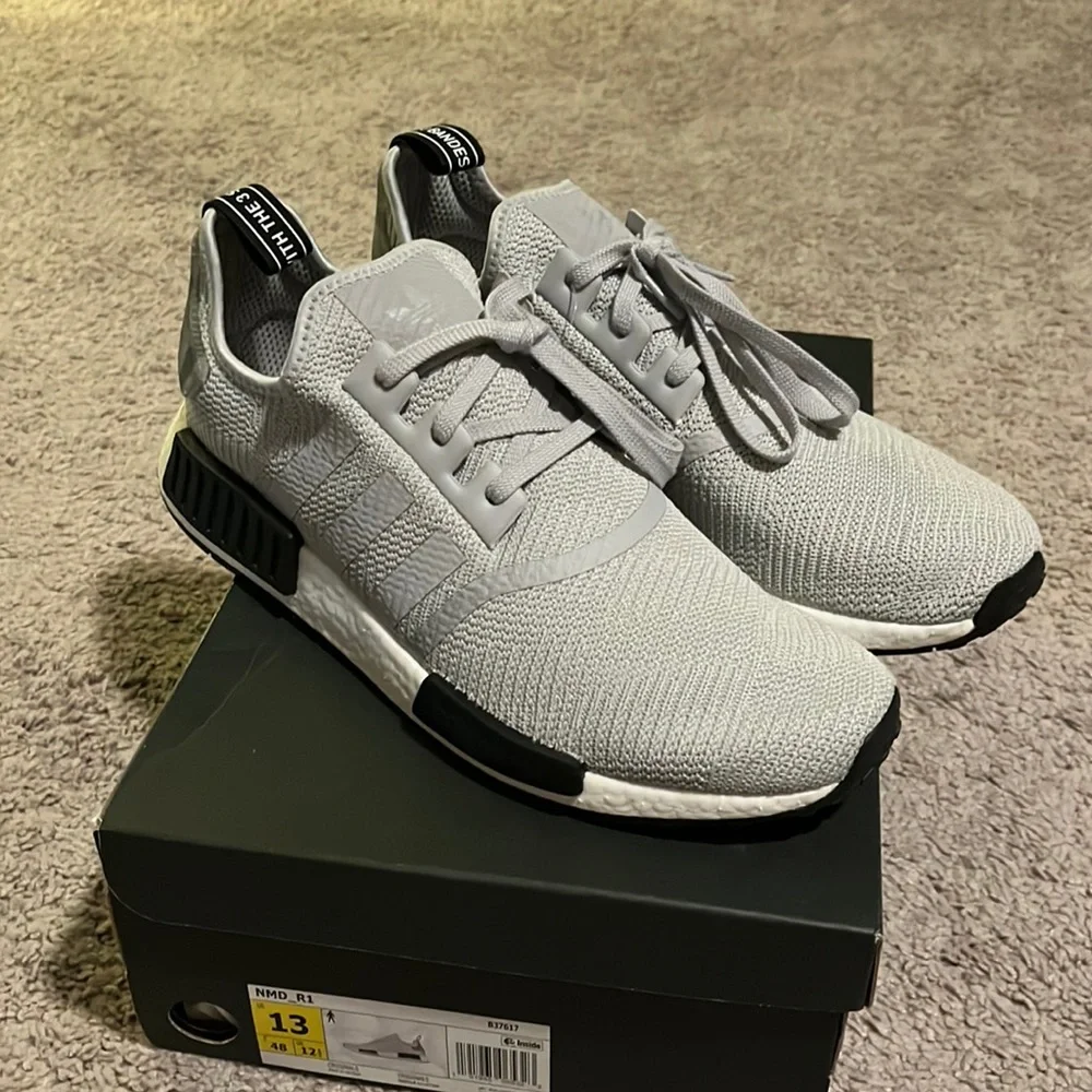 Adidas NMD_R1 shoes sneakers new B37617 grey camo size 13 Men’s nmd r1 Boost